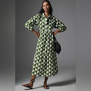 The Bettina Tiered Shirt Dress by Maeve